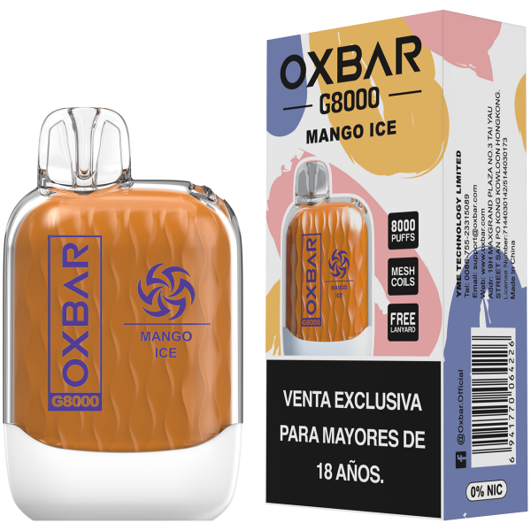 Oxbar Mango Ice G8000 Puffs