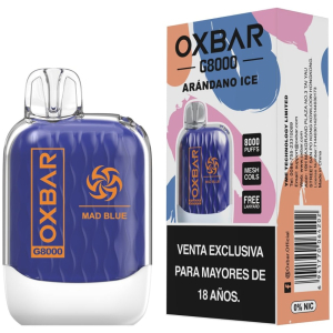 Oxbar Arándano Ice 8000 Puffs