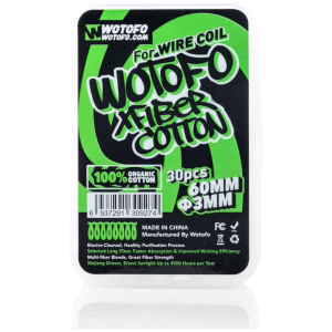 Algodón Orgánico Wotofo Xfiber 3mm 30und