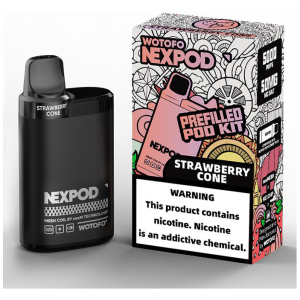 Vaporizador Wotofo Nexpod Kit Strawberry Cone 5000 Puffs