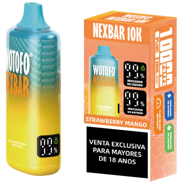 Wotofo Nexbar 10000 Puffs Strawberry Mango