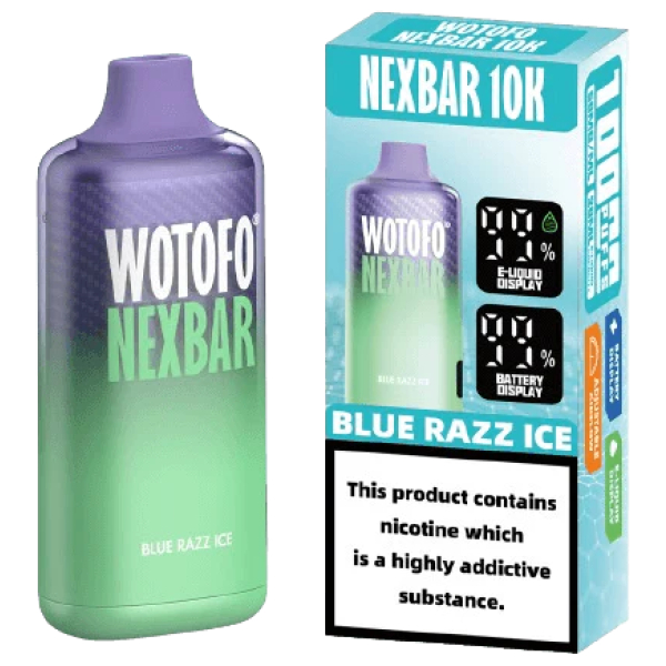 Wotofo Nexbar 10000 Puffs Blue Razz Ice