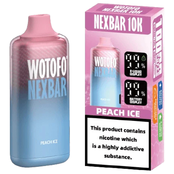 Wotofo Nexbar 10000 Puffs Peach Ice