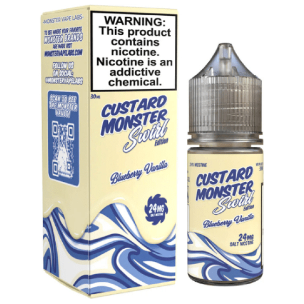 Custard Monster Swirl Blueberry Vanilla Salt 30ml