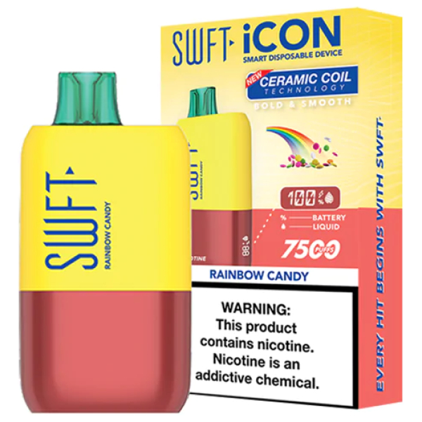 Vaporizador SWFT ICON 7500 Puff Rainbow Candy
