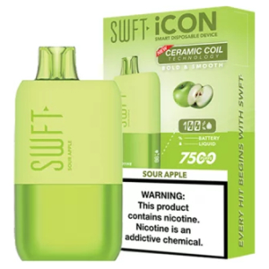 Vaporizador SWFT ICON 7500 Puff Sour Apple