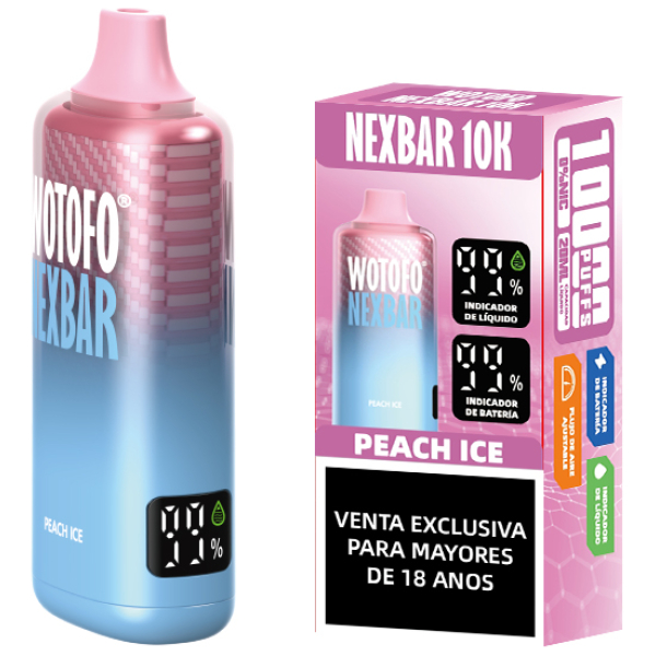 Wotofo Nexbar 10000 Puffs Peach Ice