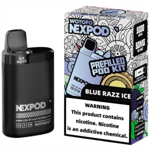 Vaporizador Wotofo Nexpod Kit Blue Razz Ice 5000 Puffs