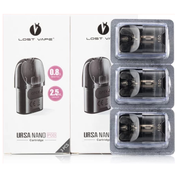 Cartuchos Lost Vape Ursa Nano Pod + Resistencia