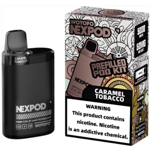 Vaporizador Wotofo Nexpod Kit Caramel Tobacco 5000 Puffs